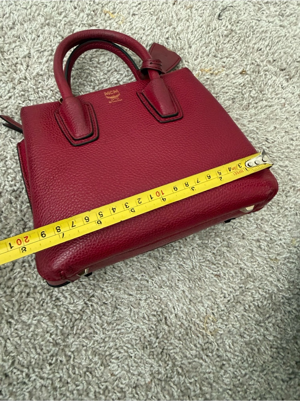 mcm Mini Milla Tote Burgundy - Picture 11 of 12